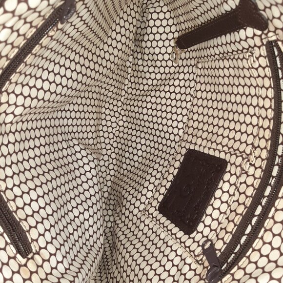 Brighton Woven Raffia & Brown Leather Tote (Flawed) - Picture 10 of 16